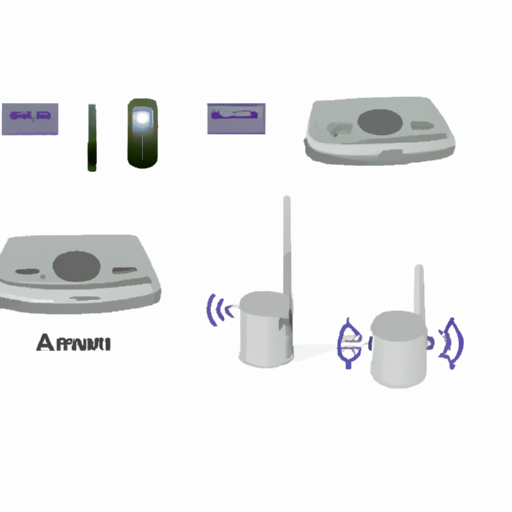 1. תמונה המתארת את רכיבי מערכת אזעקה אלחוטית וכיצד הם מתקשרים.